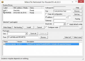 Mikrotik Netinstall рис.3