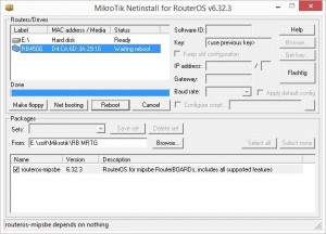 Mikrotik Netinstall рис.4