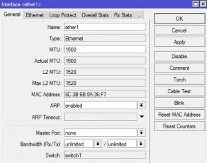 mikrotik смена mac адреса 1